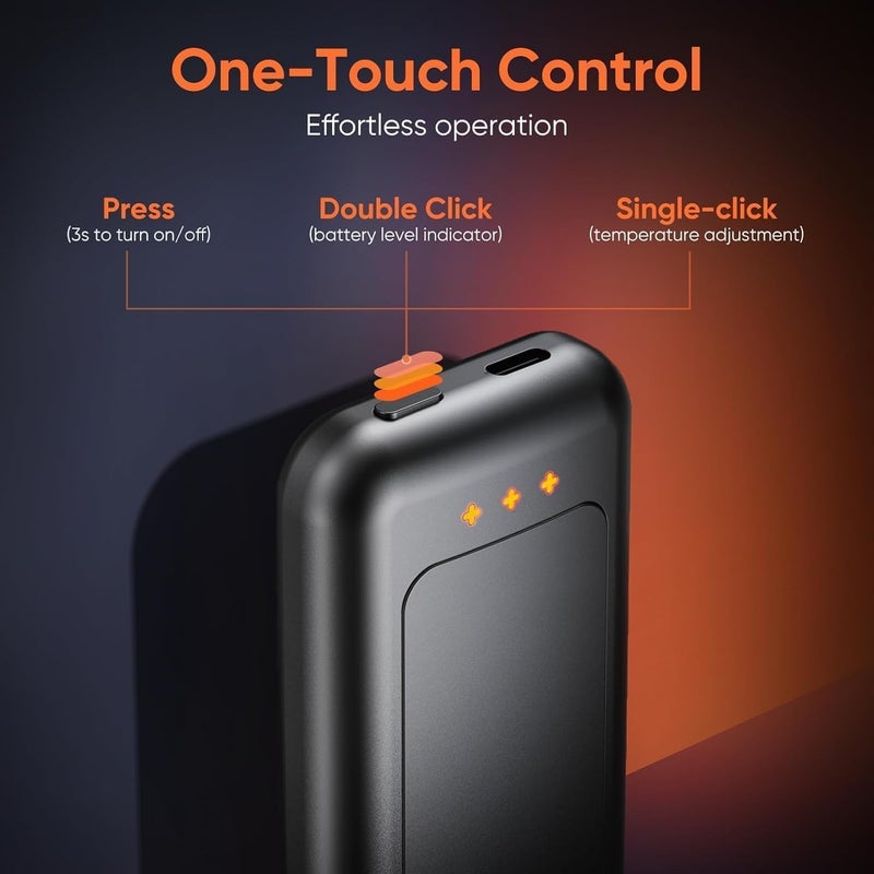 Hotdot Hand Warmers, Hand Warmers Rechargeable, Reusable Portable Electric Hand Warmer, Fast Intelligent Heating in 1 Second, Gifts for Christmas, Outdoor, Golf, Hunting, Camping Accessories - Image 3